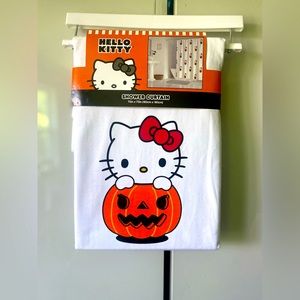 Hello Kitty Halloween Pumpkin Shower Curtain